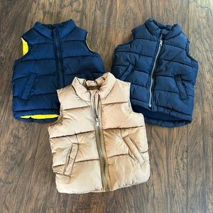 Old Navy toddler puffer vests